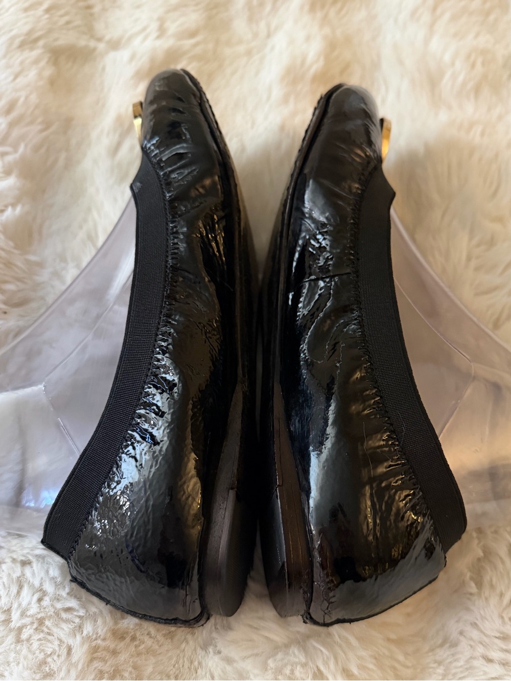 Final price unless bundled. Tory Burch size 9 Black Patent leather flat - Picture 8 of 9